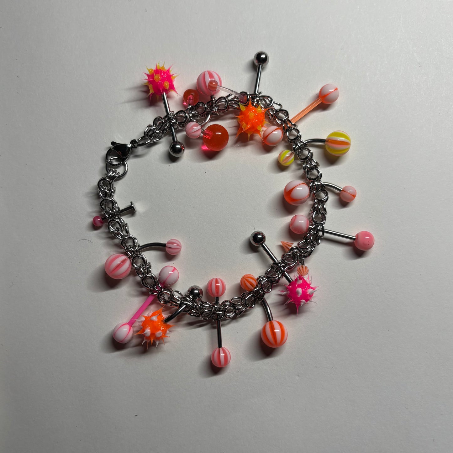 orange sherbet pierced bracelet