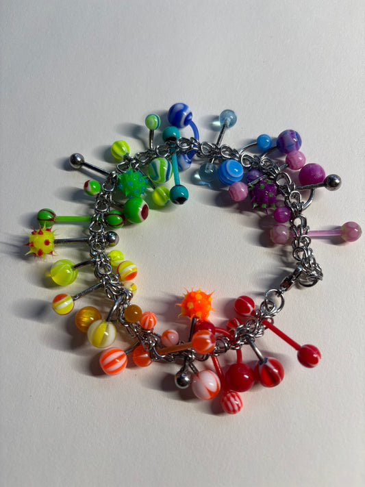 tutti frutti pierced bracelet 🌈🍭